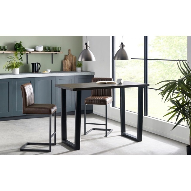 Julian Bowen Brooklyn Bar Table - Dark Oak