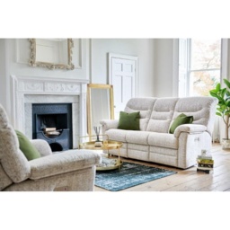 G Plan Ledbury 3 Seater Recliner Sofa - Leather Grade H - Double Manual - thumbnail 1