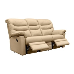 G Plan Ledbury 3 Seater Recliner Sofa - Leather Grade H - Double Manual - thumbnail 4