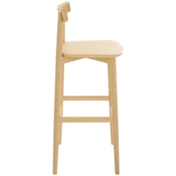 Ercol Upholstered Lara Bar Stool With Back 75cm - Fabric Grade U - thumbnail 4