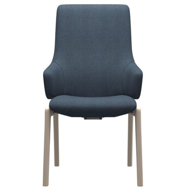 Stressless Laurel High Back D100 Dining Chair With Arms - Paloma Leather - Large - image 1