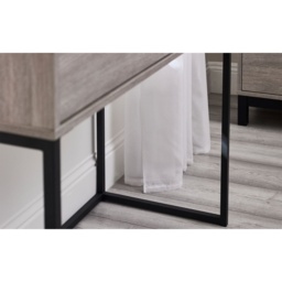 Julian Bowen Bali 2 Drawer Dressing Table/Desk - Grey Oak - thumbnail 7