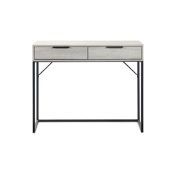 Julian Bowen Bali 2 Drawer Dressing Table/Desk - Grey Oak - thumbnail 2