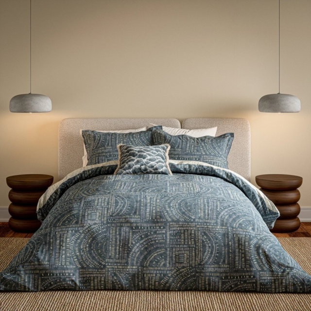 Harlequin Frescoes Duvet Set - Sapphire - Single - image 1