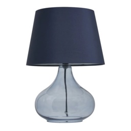 BHS Clarise Glass Table Lamp - Colbalt Blue