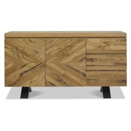 Winnipeg Rustic Oak Wide Sideboard - thumbnail 2
