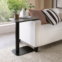 Sully Sintered Stone Gas Lift Adjustable Sofa Table - Grey - thumbnail 1