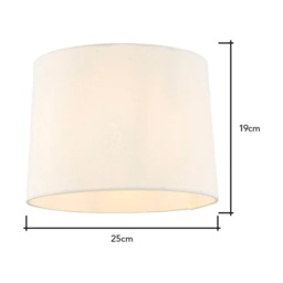 BHS Mira Easy Fit Linen Light Shade 25cm - Natural - thumbnail 5