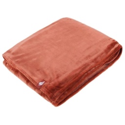 Heat Holder Fleece Blanket/Throw - Copper - thumbnail 2