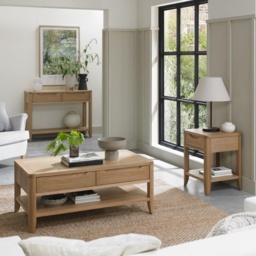 Jasper Oak Rectangular Coffee Table - thumbnail 2