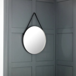 Julian Bowen Opera Round Mirror - Pewter - thumbnail 1