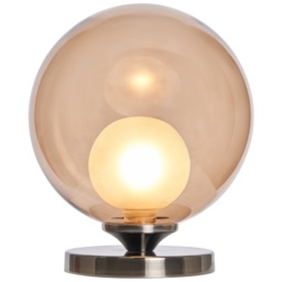 BHS Peatrice Touch Table Lamp - Black/Nickel