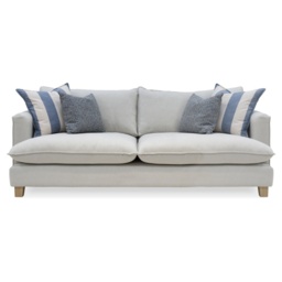 Vogue Williams Howth Extra Large Sofa - Coastal Stripe - Feather Wraped Foam - thumbnail 1