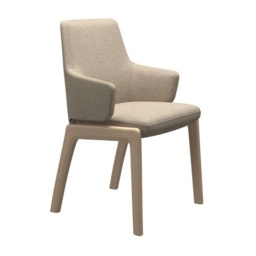 Stressless Vanilla Low Back D100 Dining Chair With Arms - Fabric - thumbnail 3