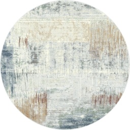 Mastercraft 063-0393/6656 Galleria Round Rug - Blue/Beige - 240cm Circle