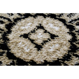 Mastercraft 057-0801/3233 Da Vinci Round Rug - Black/Gold - 200cm Circle - thumbnail 3