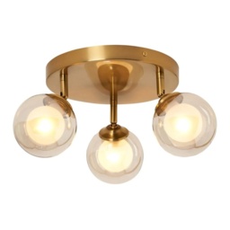 BHS Vanity 3 Light Spotlight Plate - Satin Brass - thumbnail 1