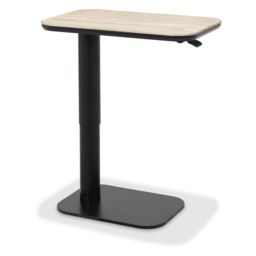 Sully Sintered Stone Gas Lift Adjustable Sofa Table - Beige - thumbnail 2