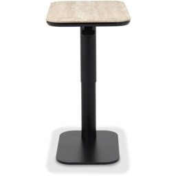 Sully Sintered Stone Gas Lift Adjustable Sofa Table - Beige - thumbnail 4