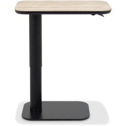 Sully Sintered Stone Gas Lift Adjustable Sofa Table - Beige - thumbnail 3