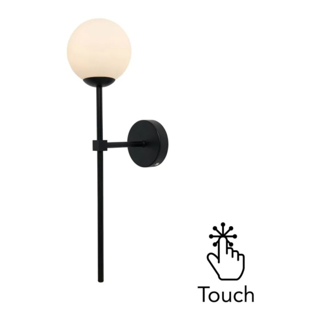 BHS USB-C Rechargeable Wall Light - Black - image 1