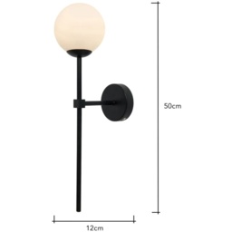 BHS USB-C Rechargeable Wall Light - Black - thumbnail 5
