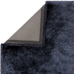 Asiatic Plush Luxury Shaggy Rug - Navy - 140cm x 200cm - thumbnail 5