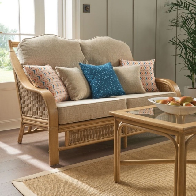 Daro Heathfield Natural Wash 2 Seater Lounging Sofa - Fabric Grade A - image 1