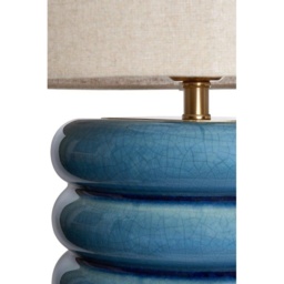 BHS Florence Flump Table Lamp - Blue - thumbnail 2