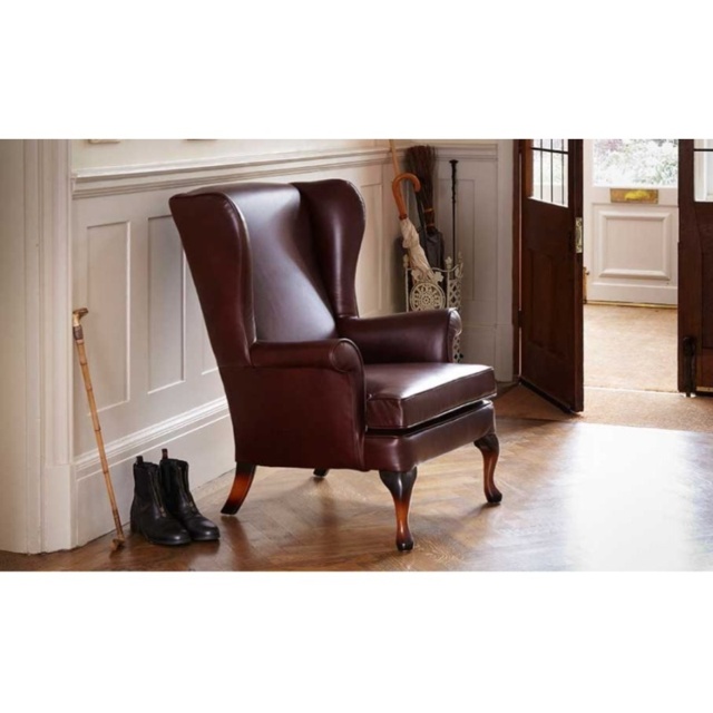 Parker Knoll Penshurst Leather Wing Chair - Leather - image 1