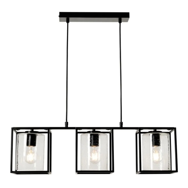 BHS Hardy Cage 3 Light Diner - Matte Black - image 1