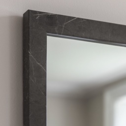 Gallery Direct Romano Rectangle Mirror 57x77cm - Marbled Grey - thumbnail 2