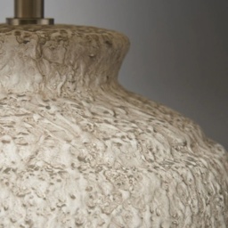 BHS Flora Stone Effect Table Lamp - Natural - thumbnail 3