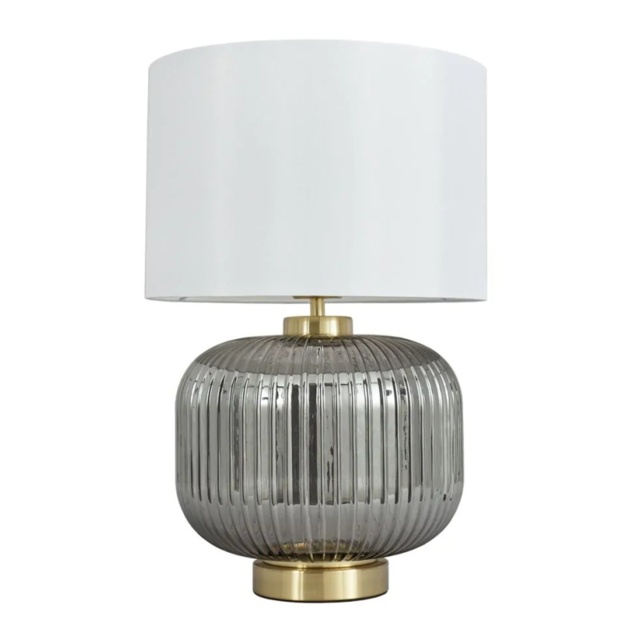 BHS Lyna Table Lamp - Satin Brass - image 1