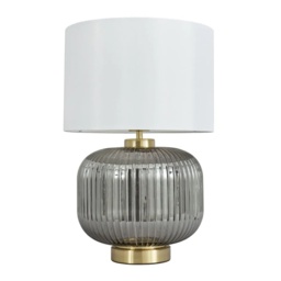 BHS Lyna Table Lamp - Satin Brass - thumbnail 1