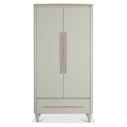 Delta Scandi Oak and Soft Grey Double Wardrobe - thumbnail 2