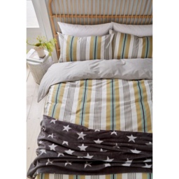 Helena Springfield Huntington Stripe Duvet Set - Amber - Double - thumbnail 3