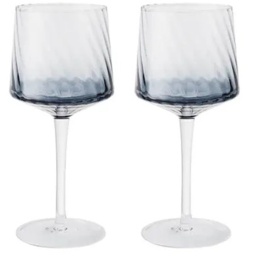 Denby Fluted Gin Glass Set of 2 - Blue - thumbnail 1