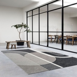 Mastercraft Woodstock 032-0130/2374 Rug - Grey/Black - 200cm x 290cm - thumbnail 2