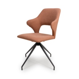 Scott Fabric Dining Chair - Brick - thumbnail 2