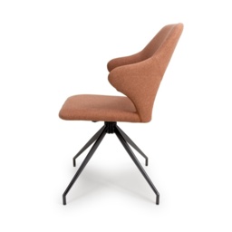 Scott Fabric Dining Chair - Brick - thumbnail 3