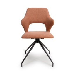 Scott Fabric Dining Chair - Brick - thumbnail 1