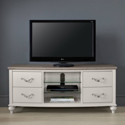 Montreal Entertainment Unit - Grey Washed Oak and Soft Grey - thumbnail 1