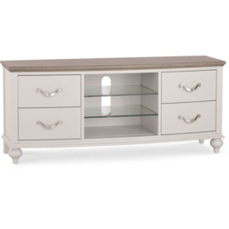 Montreal Entertainment Unit - Grey Washed Oak and Soft Grey - thumbnail 2