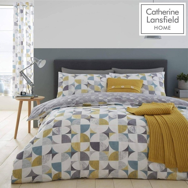 Catherine Lansfield Retro Circles Multi Duvet Set - Single - image 1