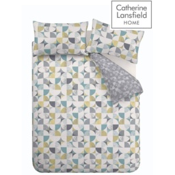 Catherine Lansfield Retro Circles Multi Duvet Set - Single - thumbnail 5