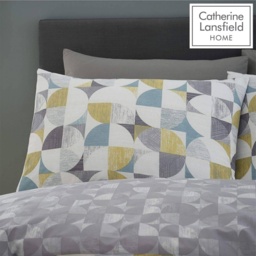 Catherine Lansfield Retro Circles Multi Duvet Set - Single - thumbnail 2