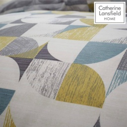 Catherine Lansfield Retro Circles Multi Duvet Set - Single - thumbnail 3