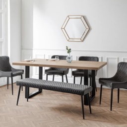 Julian Bowen Luxe Low Bench - Grey - thumbnail 7
