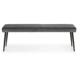 Julian Bowen Luxe Low Bench - Grey - thumbnail 3